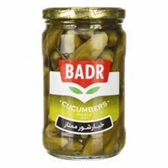 خیارشور ممتاز شیشه ای بدر 630 گرم