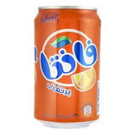 نوشابه پرتقالی فانتا قوطی 330 سی سی