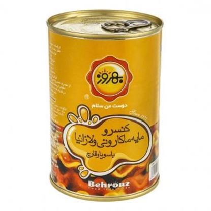 کنسرو مایع ماکارونی و لازانیا بهروز 415 گرم