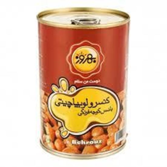 کنسرو لوبیا چیتی بهروز 390 گرم