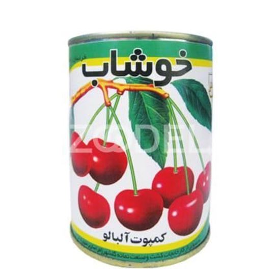 کمپوت آلبالو آسان باز شو خوشاب 350 گرم