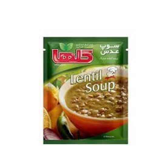 پودر سوپ عدس نیمه آماده گلها 70 گرم