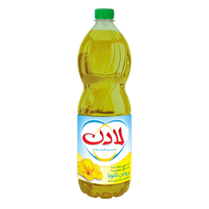 تصویر روغن مایع کانولا ویتامینه لادن 1350 گرمی