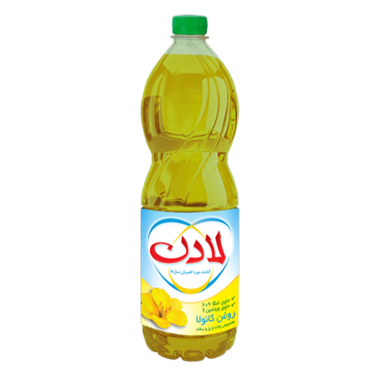 تصویر روغن مایع کانولا ویتامینه لادن 1350 گرمی