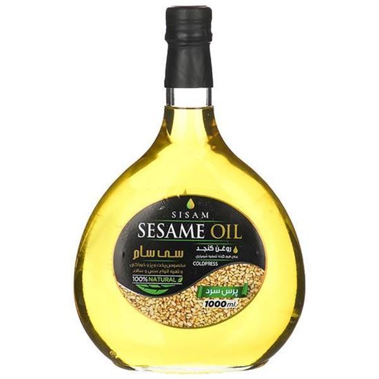روغن مایع خوراکی کنجد تصفیه شده شیشه سی سام 1 لیتر