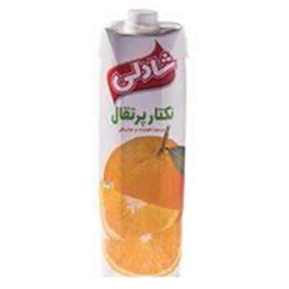 نکتار پرتقال پاکتی تتراپک شادلی 1 لیتر