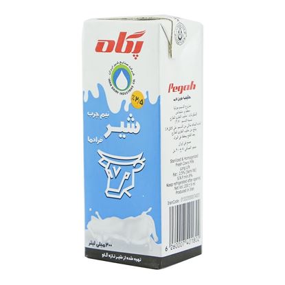 شیر پاکتی نیم چرب پگاه 1 لیتر