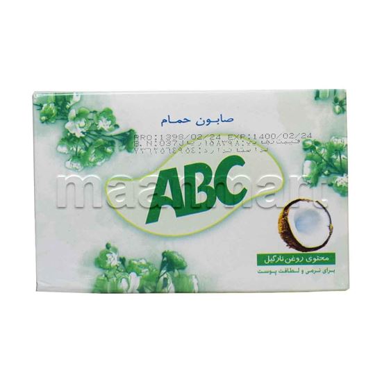 صابون حمام سبز آ ب ث پک 6 عدد
