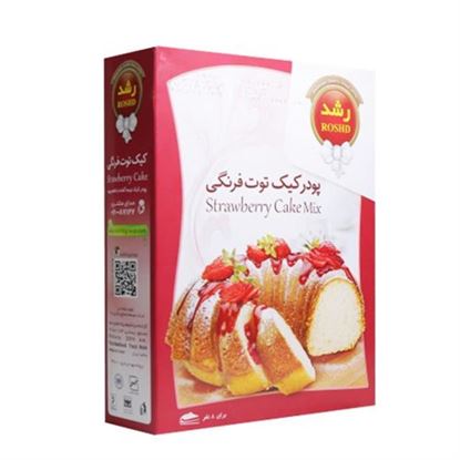 پودر کیک نیمه آماده توت فرنگی رشد 500 گرم