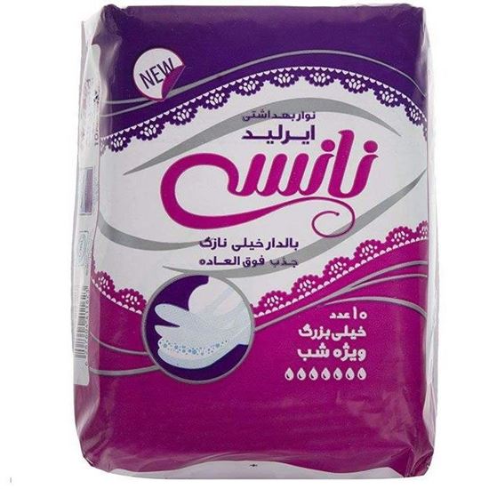 نوار بهداشتی ایرلید شب نانسی 10 عددی
