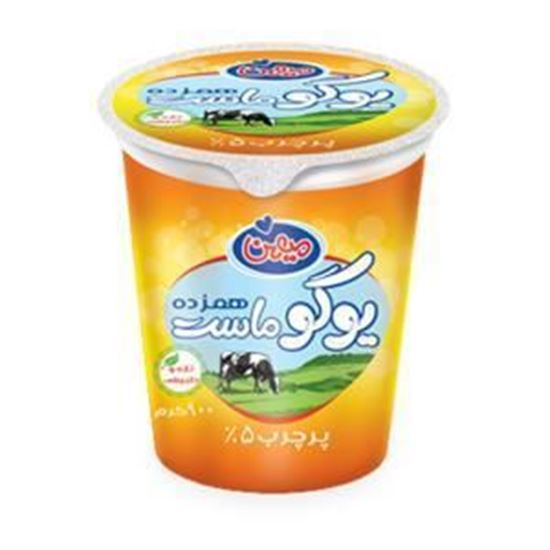 ماست لیوان یوگو همزده پرچرب میهن 900 گرم