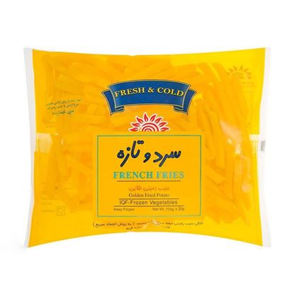 سیب زمینی نیم سرخ سرد و تازه 750 گرم