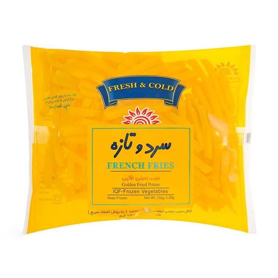 سیب زمینی نیم سرخ سرد و تازه 750 گرم