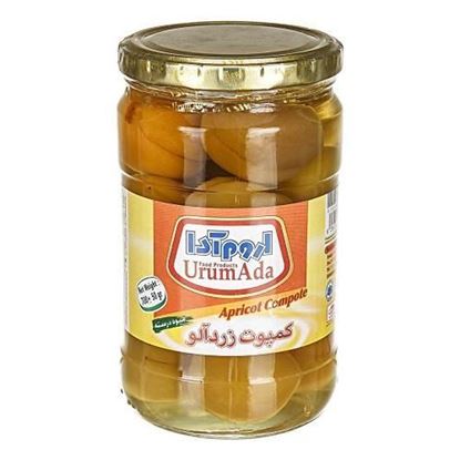کمپوت زردآلو شیشه ای اروم آدا 700 گرم