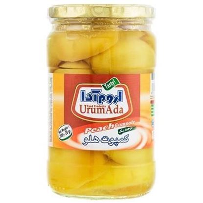 کمپوت هلو شیشه ای اروم آدا 700 گرم