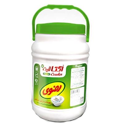 ماست دبه کم چرب اکتالایت رضوی 2 کیلو