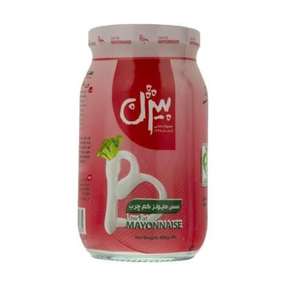 سس مایونز شیشه کم چرب بیژن 480 گرم 