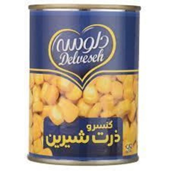 کنسرو ذرت شیرین دلوسه 400 گرم