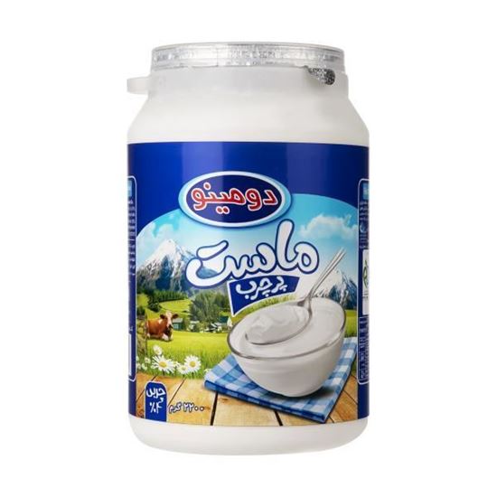ماست دبه پرچرب دومینو 2000 گرم