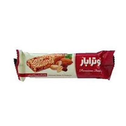 شکلات بادام کشمش و بادام زمینی نوترابار 30 گرم