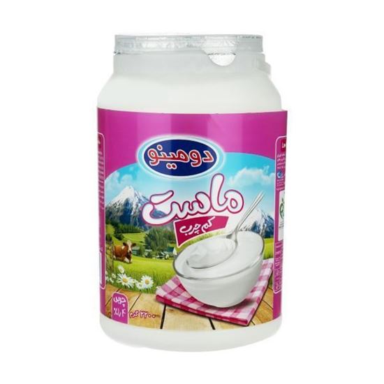 ماست دبه کم چرب دومینو 2000 گرم