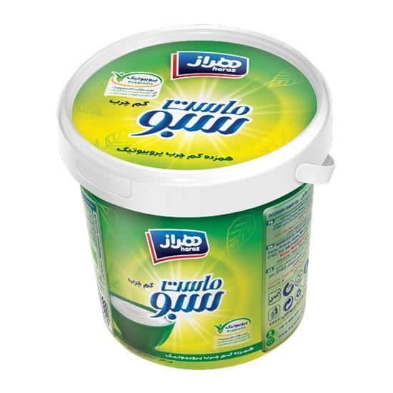 ماست سطلی سبو همزده کم چرب هراز 1500 گرم
