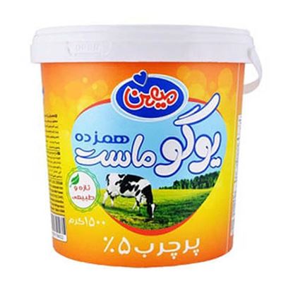 ماست سطلی یوگو همزده پرچرب میهن 1500 گرم