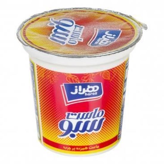 ماست متوسط سبو همزده پرچرب هراز 800 گرم