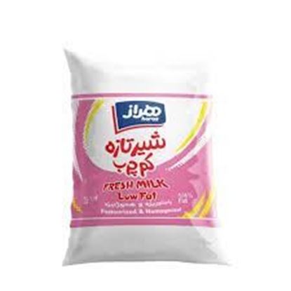 شیر کیسه کم چرب هراز 1 لیتر